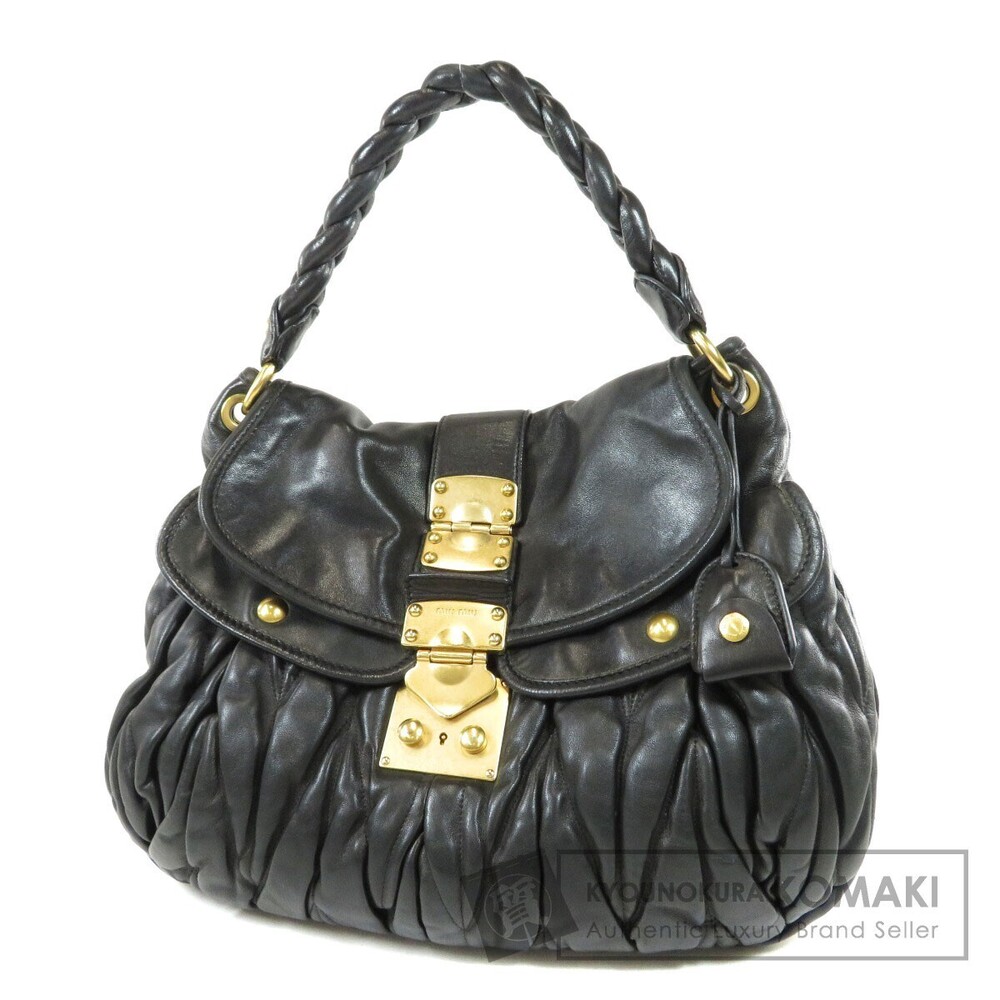 Miu Miu Logo Handbag Calfskin